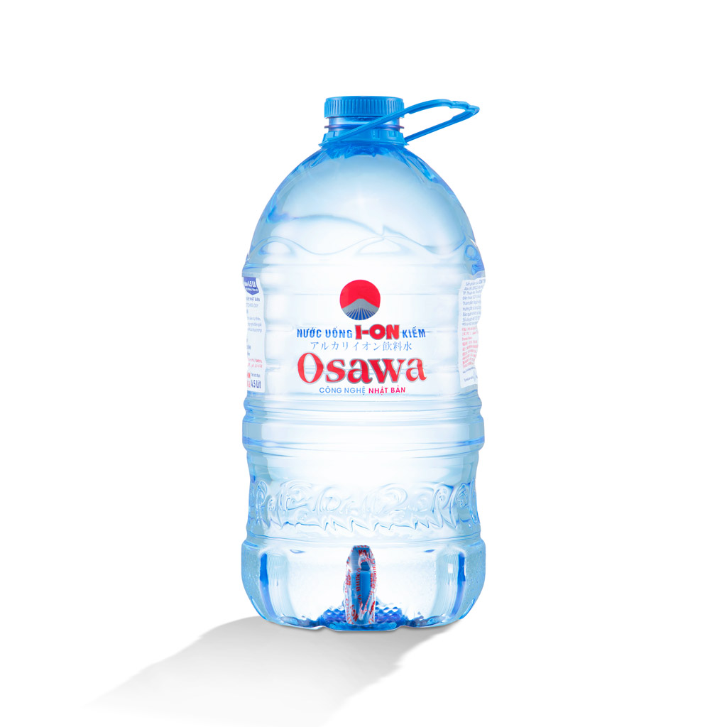 Chai nước uống ion kiềm Osawa 4,5 lít (Thùng/4 bình) - Nước kiềm Ion Osawa
