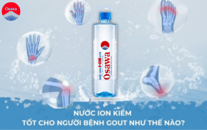 UỐNG NƯỚC ION KIỀM OSAWA CÓ GIÚP PHÒNG NGỪA BỆNH GOUT? GIẢI MÃ CƠ CHẾ VÀNG CỦA NƯỚC ION KIỀM.